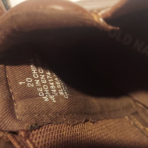 Old Navy Girl Brown Ankle Boots Size 1 - Picture 6 of 8